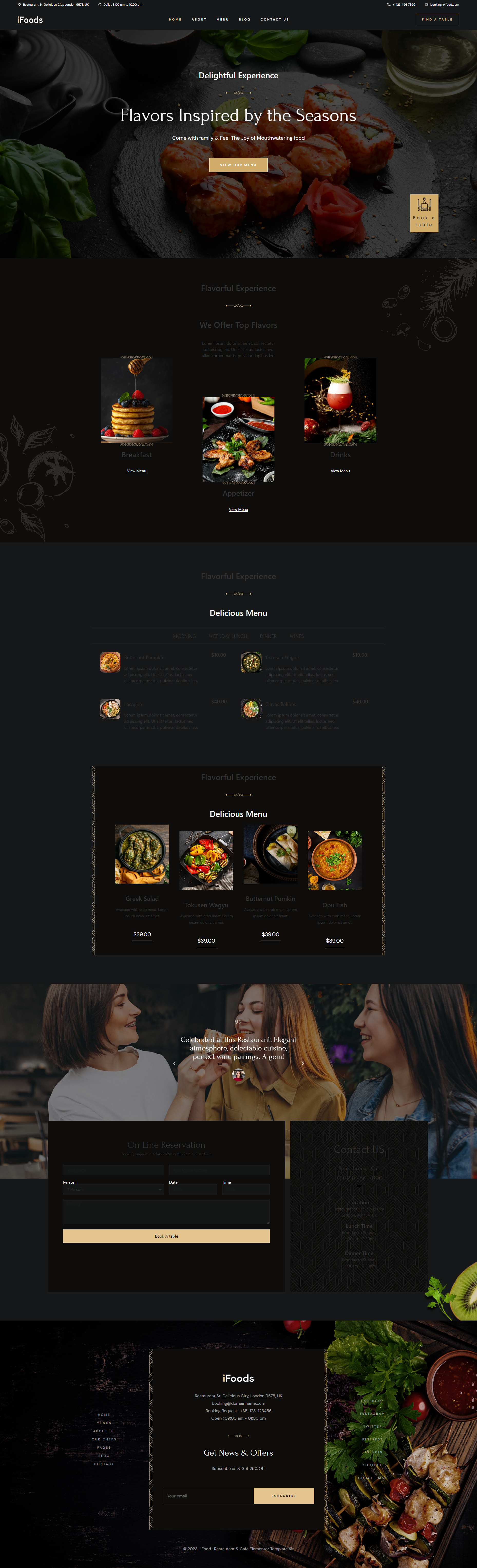 iFoods - Restaurant Service